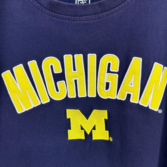 Vintage Pro Edge shirt Mens 2XL Maize Blue U of Michigan‎ Embroidered College - Picture 4 of 10